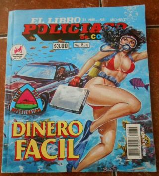 Libro Policiaco Comic Csi Sexy Women Scuba Diving Snorkel Underwater Car Diver
