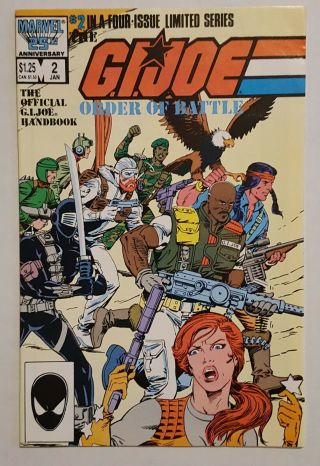 GI Joe Order of Battle 1 - 4 Set - Marvel Comic 1st Print 1986 2