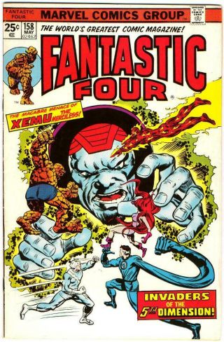 Fantastic Four 158 Rich Buckler Joe Sinnott Marvel Bronze Age 1975 Bin