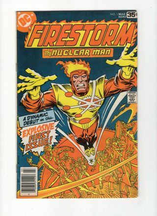 Firestorm The Nuclear Man 1,  F - (5.  5),  1978 Dc Comics,  Origin & 1st Appearance