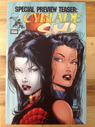 Cyblade/shi 1 Special Preview Teaser (1995) 1st Witchblade Vf/nm Or Better