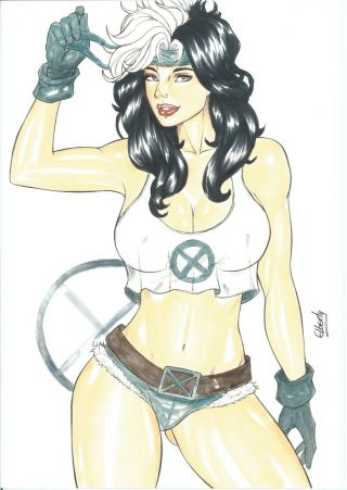 Rogue (11 " X17 ") By Elberty - Ed Benes Studio - Drawing/ Art X - Men