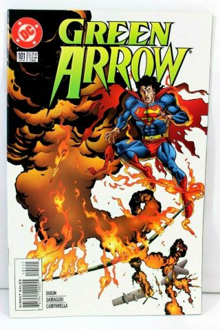 Green Arrow 101 Superman Death Of Oliver Queen Chuck Dixon 1995 Dc Comics F/f,