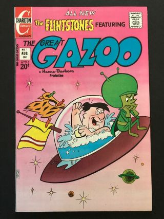 Great Gazoo 1 — Charlton Comics 1973 — Vf/nm — Featuring The Flintstones