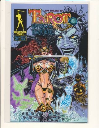 Tarot: Witch Of The Black Rose 1 (2000) Signed By Jim Balent Nm -