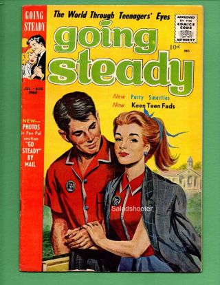 Vintage Going Steady Comic Book 6 July - August 1960 Through A Teenagers 