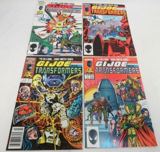 Marvel 25th Anniversary Gi Joe & Transformers Comic Book 1 - 4 Complete Series
