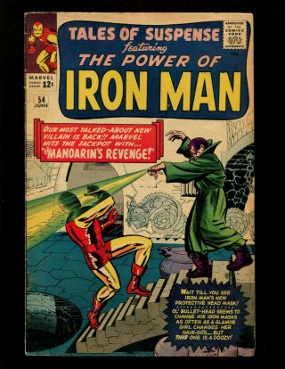 Tales Of Suspense 54 Fn - Kirby Heck 2nd Mandarin Iron Man Tales Of The Watcher
