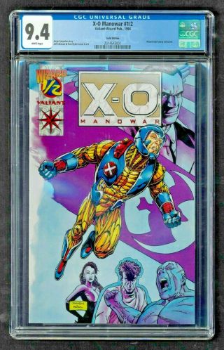 X - O Manowar 1/2 Cgc 9.  4 - Gold Edition - White Pages