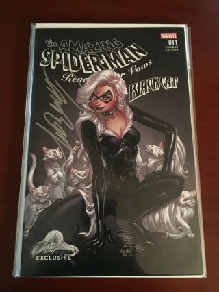 Spider - Man: Renew Your Vows 11 Campbell Cover A Signed (black Cat)