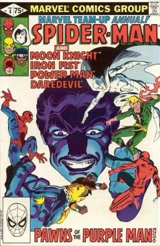 Marvel Team - Up (1st Series) Annual 4 1981 Vf Stock Image