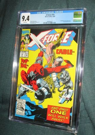 X - Force 15 Cgc 9.  4 Nm/m 10/92 1992 Just Graded Early Deadpool Crule Sunspot