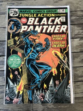 Jungle Action 21 (mar 1976,  Marvel Comics) — Black Panther Vs The Kkk