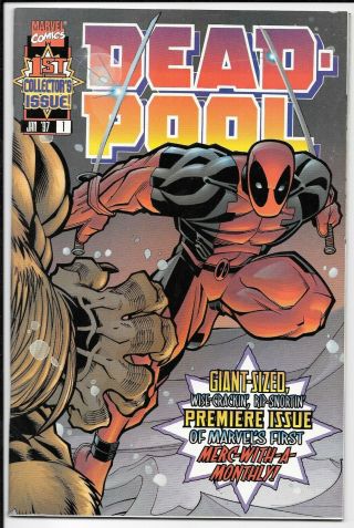 Deadpool 1 Marvel 1997 Solo Series 1st Appearance T - Ray Blind Al
