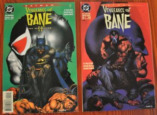 Batman Vengeance Of Bane 1 And 2 First Appearance Of Bane Vf,  / Nm -