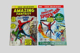 Marvel True Believers Fantasy 15 & Spider - Man 1 Af15 Asm1