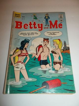 Betty And Me 1 Dan Decarlo Betty Veronica Bikinis Scuba First Issue 1965