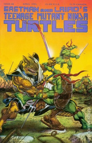 Teenage Mutant Ninja Turtles 46 1992 Vf Stock Image