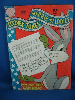 Looney Tunes 45 Bugs Bunny Vg,  War Bond Cover 1945