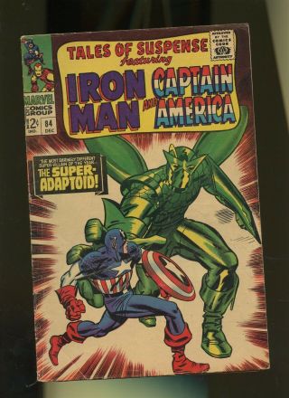Tales Of Suspense 84 Vg 3.  5 1 Book Marvel Iron Man & Captain America,  1966