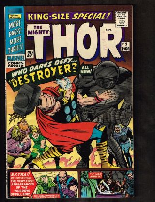 King Size Mighty Thor 2 1966 Vs The Destroyer (6.  5) Wh