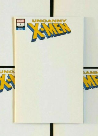 Uncanny X - Men 1 (blank Sketch Variant) Marvel Comics Nm
