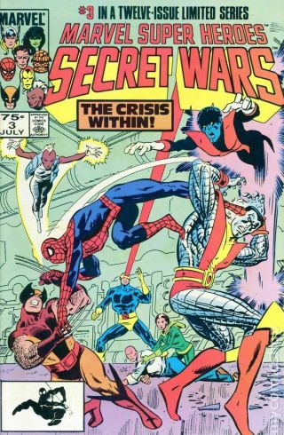 Marvel Heroes Secret Wars Reprint 3 1984 Vf Stock Image