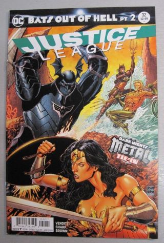 Justice League 32 Cover A " Metal Tie - In " 1st Print Connecting Cover Dc 2017