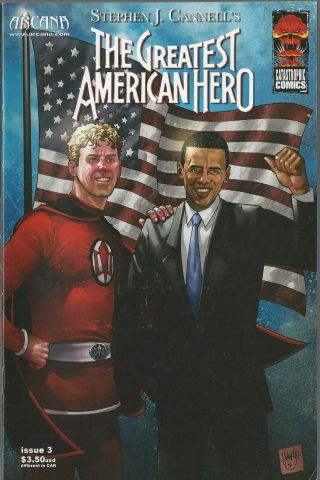 Arcana Catastrophe Comics The Greatest American Hero 3 Special Obama Cover 2008