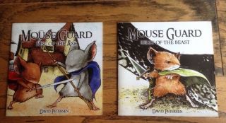 Mouse Guard Belly Of The Beast And Rise Of The Axe 1st Prints