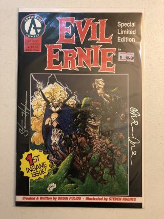Evil Ernie Comic 1 Special Limited Edition Adventure Nm Signed Pullido Hughes