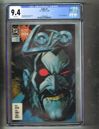 Lobo 1 Dc Comics 1990 Cgc 9.  0 L.  E.  G.  I.  O.  N.  Appearance Keith Giffen Simon Bisley