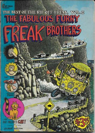 Vintage Adult Comic Book The Fabulous Furry Freak Brothers Rip Off Press Vol Ii