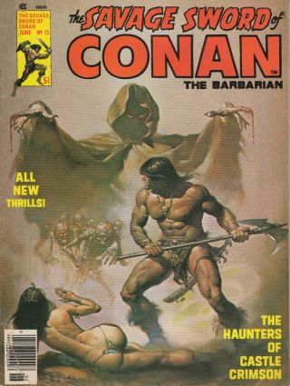 The Savage Sword Of Conan The Barbarian - No 12 - July 1976 - Cover: Vallejo
