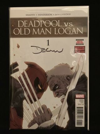 Deadpool Vs Old Man Logan 1 Signed By Declan Shalvey