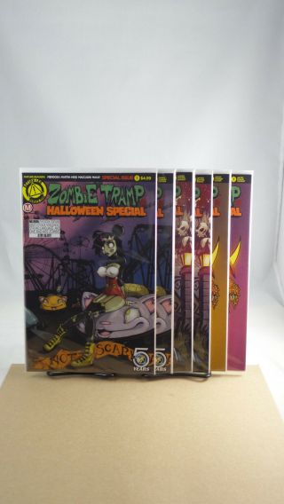 Zombie Tramp Halloween Special One Shot Cover A B C D E F Action Lab Comics 2016