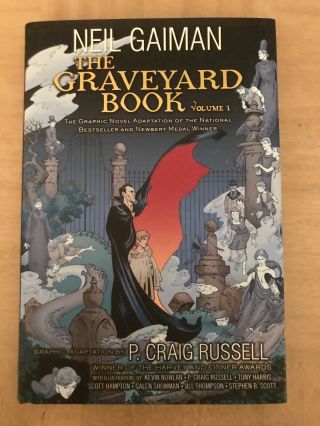 Neil Gaiman - The Graveyard Book Vol.  1 Autographed (hardcover,  1st Ed)
