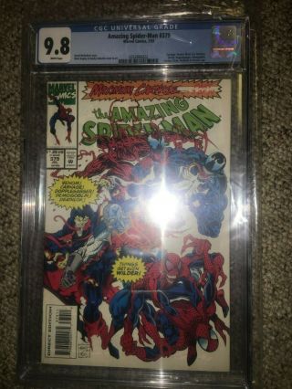 Spider - Man 379 Cgc 9.  8 (bagley) (carnage,  Venom,  And More)