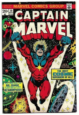 Marvel Captain Marvel 29 (1973) 1st Appearance Eon 1st Thanos Saga Jim Starlin