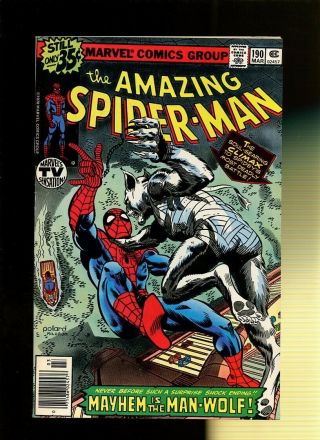 Spider - Man 190 Fn/vf 7.  0 1 Book In Search Of Man - Wolf John Byrne