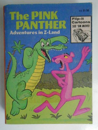 The Pink Panther Adventures In Z - Land,  Whitman Big Little Book,  1976