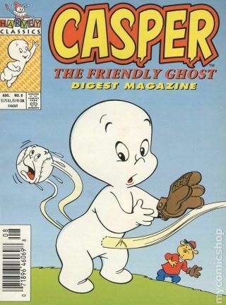 Casper Digest (2nd Series) 8 1993 Vf - 7.  5 Stock Image
