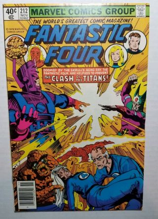 Fantastic Four 212 Terrax Sphinx Galactus Marvel 1979