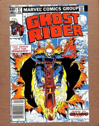 Ghost Rider 67 - Near 9.  0 Nm - Johnny Blaze Dead Or Alive Marvel Comics