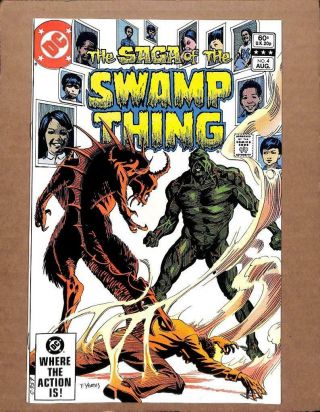 The Saga Of Swamp Thing 4 - Near 9.  8 Nm - Dc Shop Our Comics