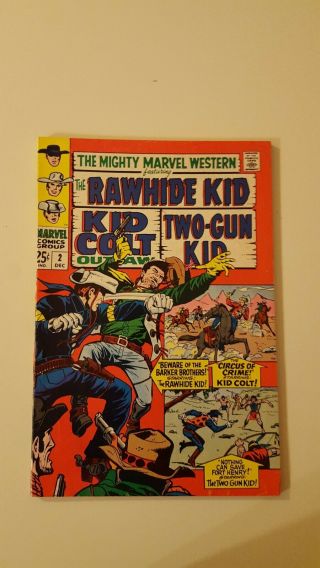 Mighty Marvel Western 2.  Dec 1968.  Marvel.  Vf -.  68 Page Giant.