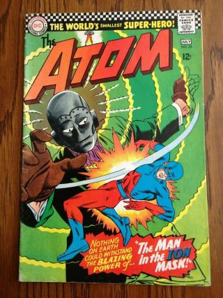 The Atom 25 - Featuring The Man In The Iron Mask 1966,  Gil Kane Art
