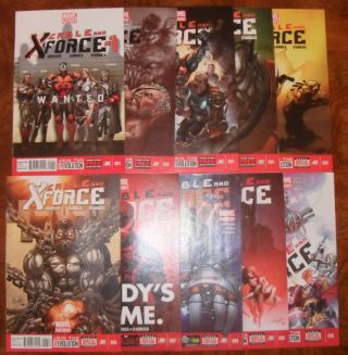Cable And X - Force Set Run 1 2 3 4 5 6 7 8 9 10 Marvel 2013 Vf/nm Hope Summers