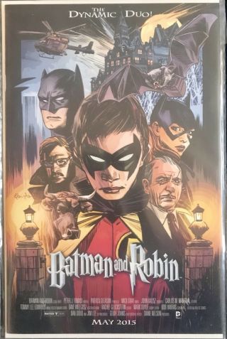 Batman And Robin 40 Harry Potter Movie Poster Variant Cover B 2015 Dc