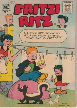 Fritzi Ritz Vol.  1 No.  47 October,  1956 Fair - Good